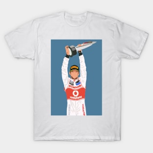 Jenson Button celebrating victory T-Shirt